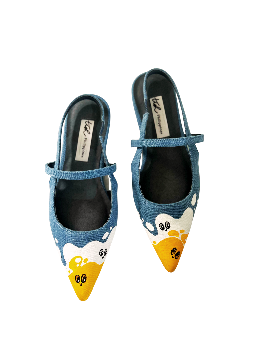 Tish.ph x GRAM Denim Slingback Flats