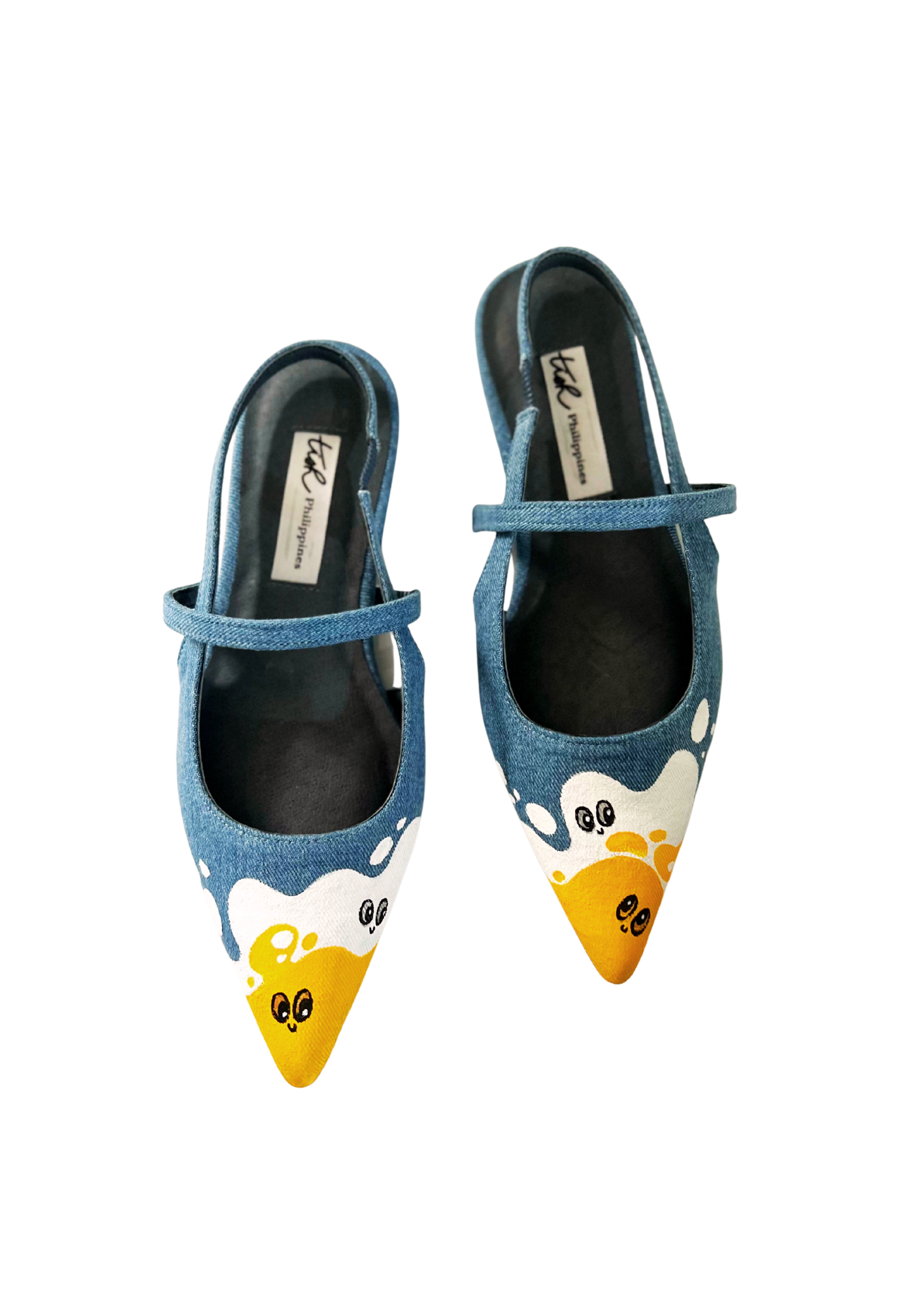 Tish.ph x GRAM Denim Slingback Flats