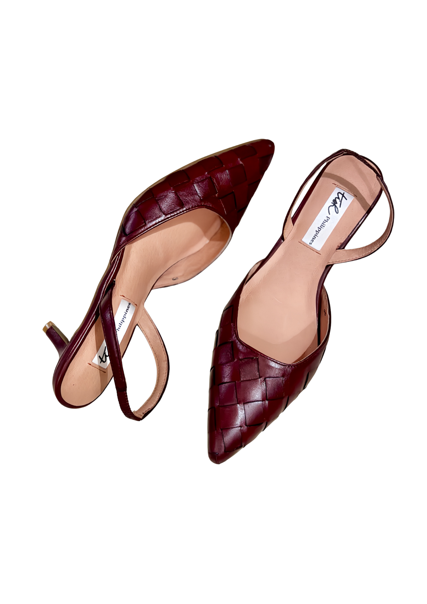 Classic Woven Slingback Heels