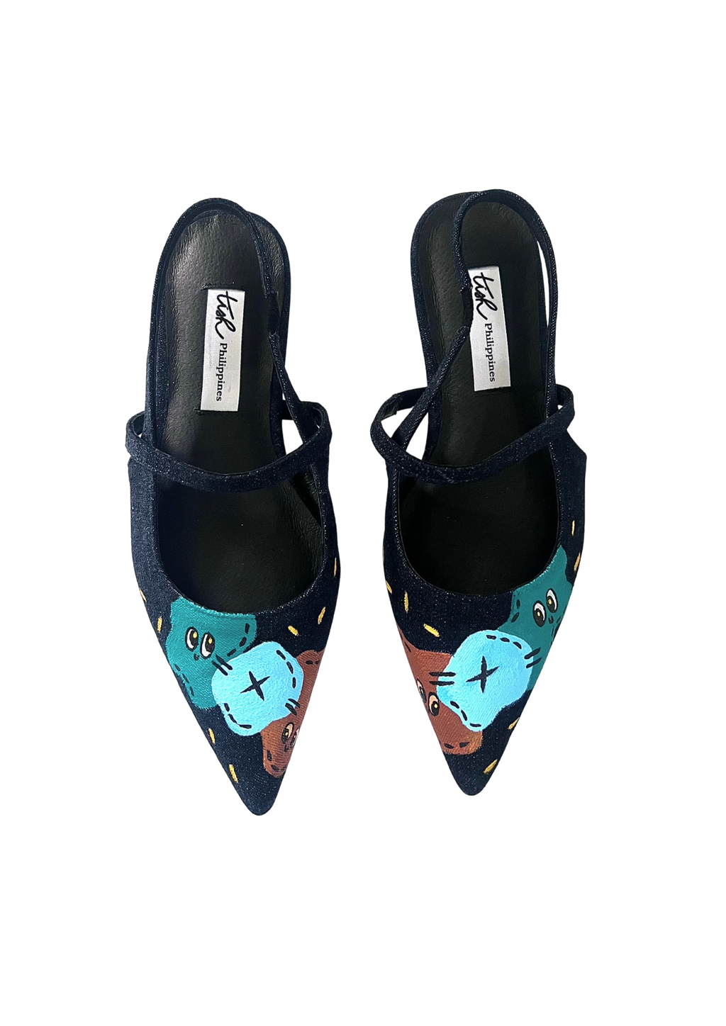 Tish.ph x GRAM Denim Slingback Flats