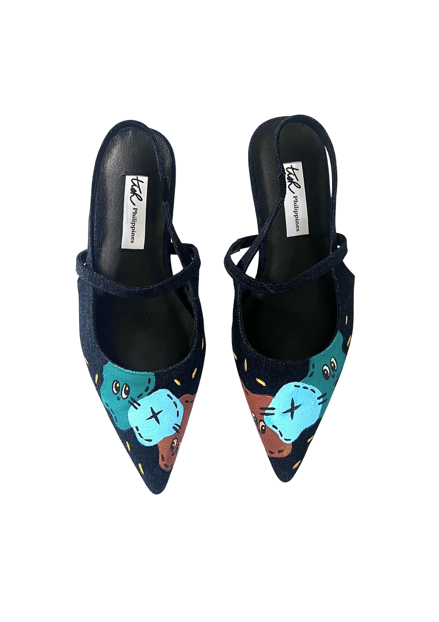 Tish.ph x GRAM Denim Slingback Flats