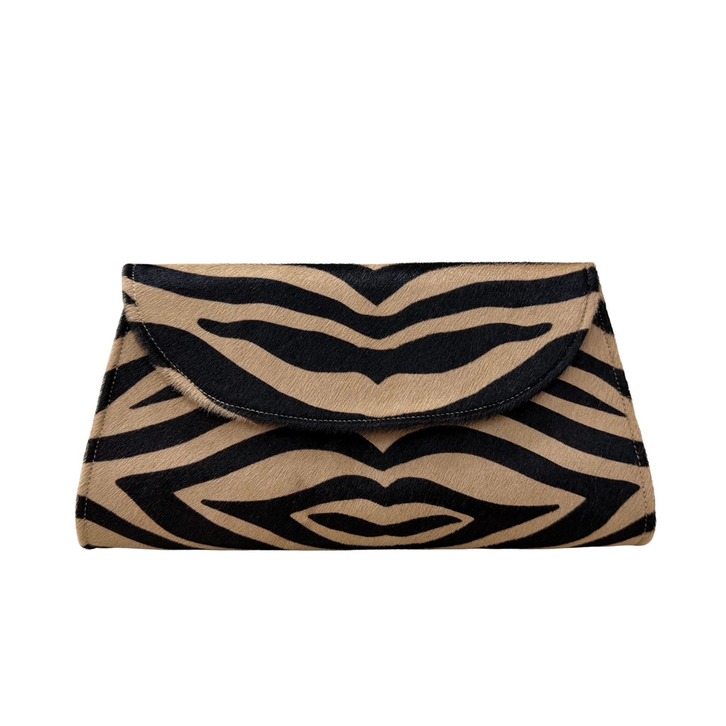 Zebra-Print Clutch