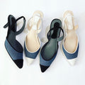 Cap Toe Slingbacks