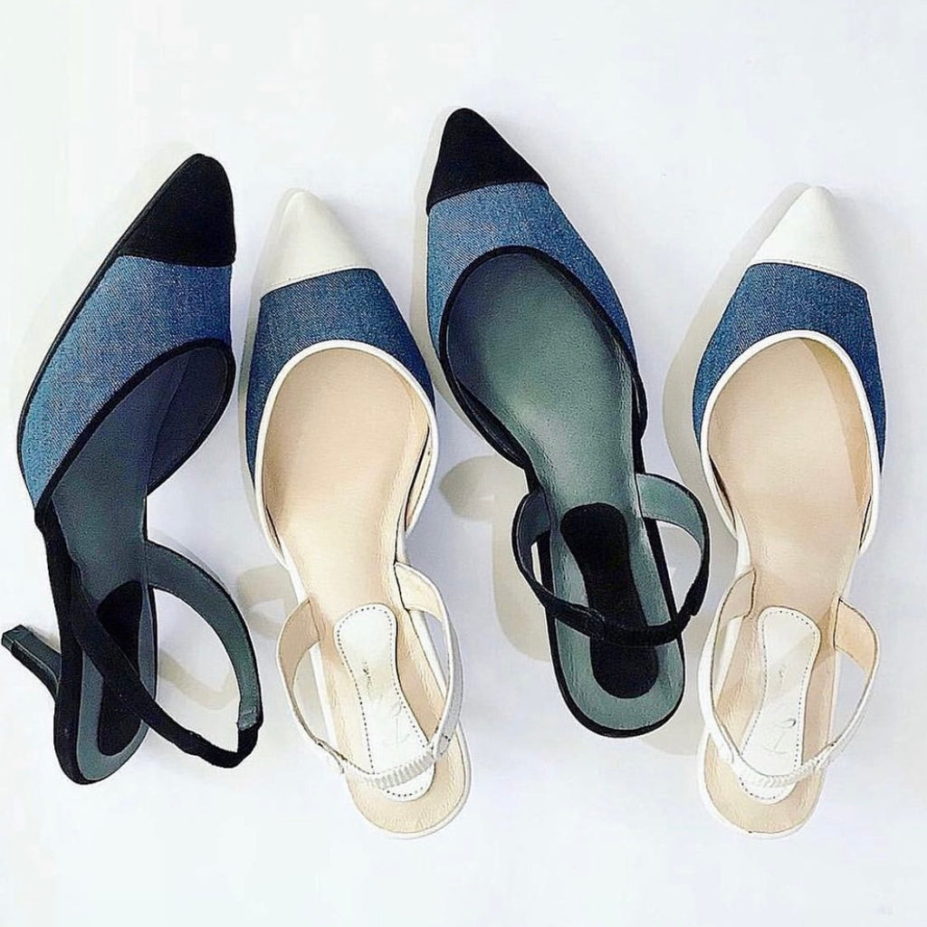 Cap Toe Slingbacks