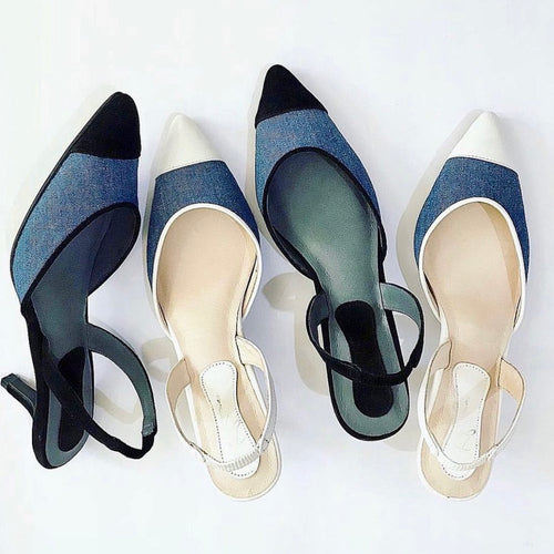 Cap Toe Slingbacks